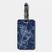 Illustratie van Capricorn Zodiac Sign  Bagagelabel (Achterkant verticaal)