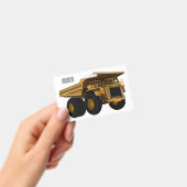 Illustratie van cartoon vrachtwagen badge (Handheld)