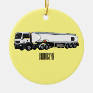 Illustratie van cartoonillustratie van brandstofta keramisch ornament