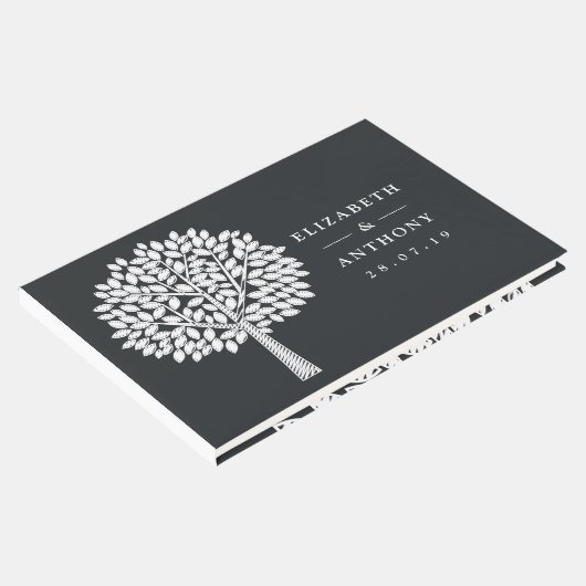 Illustratie van Chalkboard-structuur Wedding Gastenboek (Hoek)