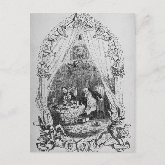 Illustratie van Charles "The Pickwick Papers" Briefkaart (Voorkant)