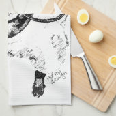 Illustratie van Chihuahua Dog Tekening Theedoek (Quarter Fold)