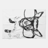 Illustratie van Chihuahua Dog Tekening Theedoek (Horizontaal)