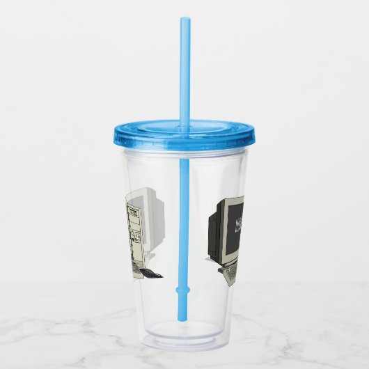Illustratie van computercartoon acryl drinkbeker (Rechts)