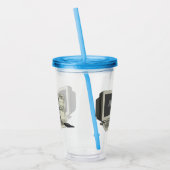 Illustratie van computercartoon acryl drinkbeker (Links)