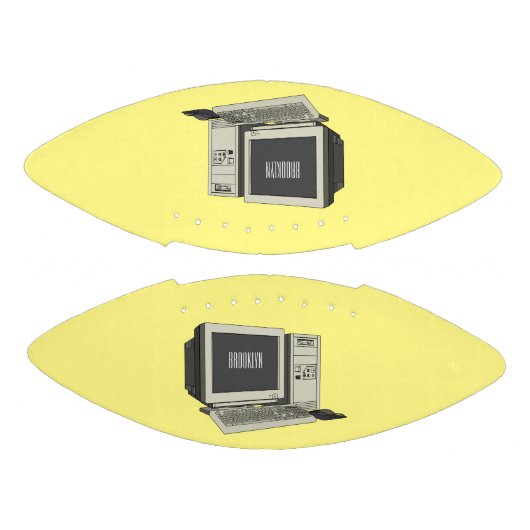Illustratie van computercartoon american football (Panelen)