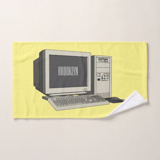 Illustratie van computercartoon bad handdoek (Handdoek)