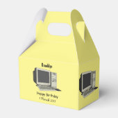 Illustratie van computercartoon bedankdoosjes (Achterkant)