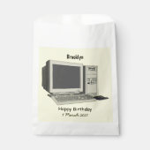 Illustratie van computercartoon bedankzakje (Voorkant)