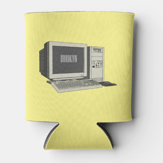 Illustratie van computercartoon blikjeskoeler (Voorkant)