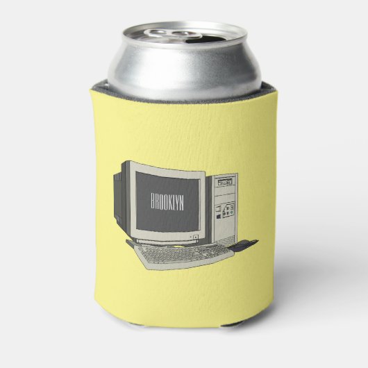 Illustratie van computercartoon blikjeskoeler (Blikje Achterkant)