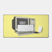 Illustratie van computercartoon bureaumat (Keyboard & Muis)