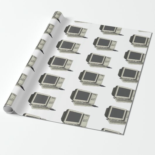 Illustratie van computercartoon cadeaupapier (Uitgerold)