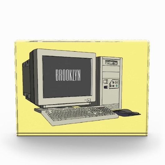 Illustratie van computercartoon fotoblokken (Voorkant)