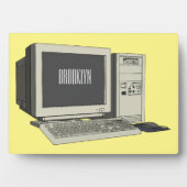 Illustratie van computercartoon fotoplaat (voorkant)