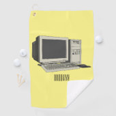 Illustratie van computercartoon golfhanddoek (Insitu)