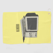Illustratie van computercartoon golfhanddoek (Horizontaal)