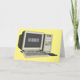 Illustratie van computercartoon kaart