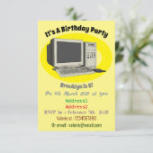 Illustratie van computercartoon kaart (Staand voorkant)