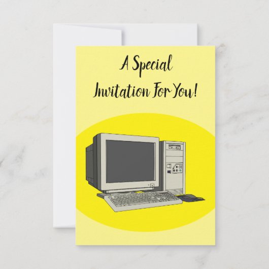 Illustratie van computercartoon kaart (Achterkant)