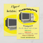 Illustratie van computercartoon kaart (Voorkant / Achterkant)