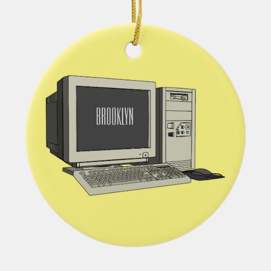 Illustratie van computercartoon keramisch ornament (Voorkant)