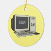 Illustratie van computercartoon keramisch ornament (Links)