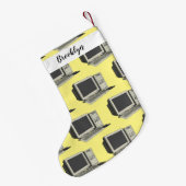 Illustratie van computercartoon kleine kerstsok (Achterkant (Hangend))