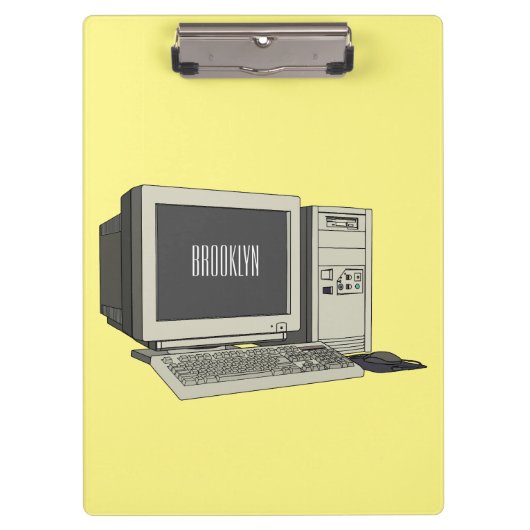 Illustratie van computercartoon klembord (Voorkant)