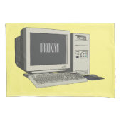 Illustratie van computercartoon kussensloop (Voorkant)