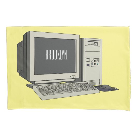 Illustratie van computercartoon kussensloop (Voorkant)