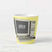 Illustratie van computercartoon latte mok (Voorkant)