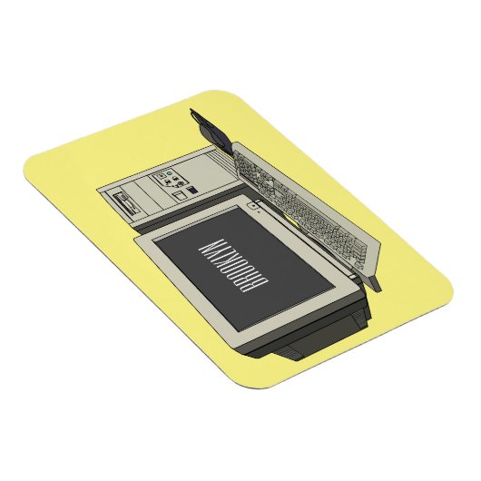 Illustratie van computercartoon magneet (Rechterzijde)