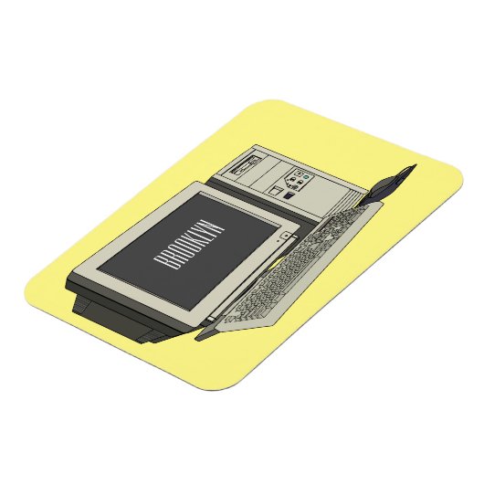 Illustratie van computercartoon magneet (Linkerzijde)