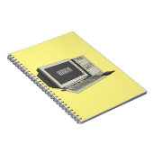 Illustratie van computercartoon notitieboek (Rechterzijde)