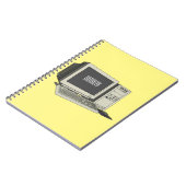 Illustratie van computercartoon notitieboek (Linkerzijde)