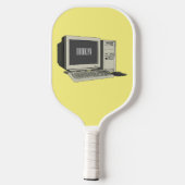 Illustratie van computercartoon pickleball paddle (Achterkant)