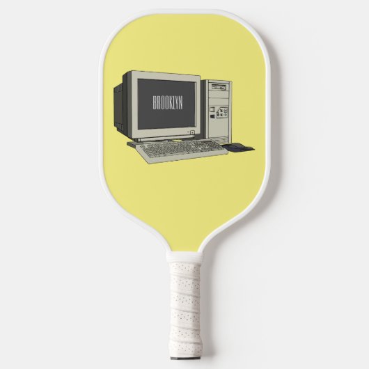 Illustratie van computercartoon pickleball paddle (Voorkant)