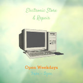 Illustratie van computercartoon raamsticker (Vel 3)