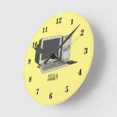 Illustratie van computercartoon ronde klok (Hoek)