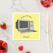 Illustratie van computercartoon servet (Insitu)