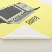 Illustratie van computercartoon sherpa deken (3/4)