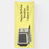 Illustratie van computercartoon spandoek (Verticaal)