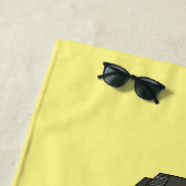 Illustratie van computercartoon strandlaken (In situ)