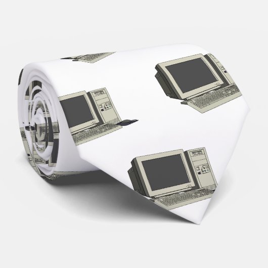 Illustratie van computercartoon stropdas (Opgerold)