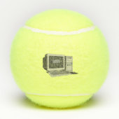 Illustratie van computercartoon tennisballen (Achterkant)