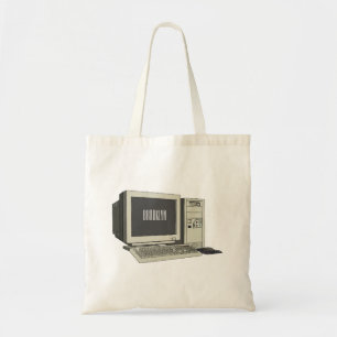 Illustratie van computercartoon tote bag