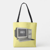 Illustratie van computercartoon tote bag (Achterkant)