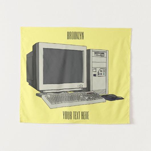 Illustratie van computercartoon wandkleed (Voorkant (horizontaal))