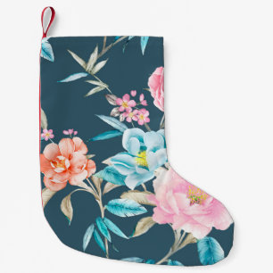 Illustratie van computergetekende mooie bloemen kleine kerstsok